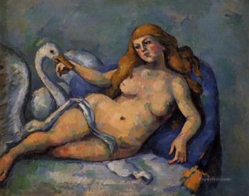 Paul Cezanne Painting - Leda y el cisne Paul Cézanne